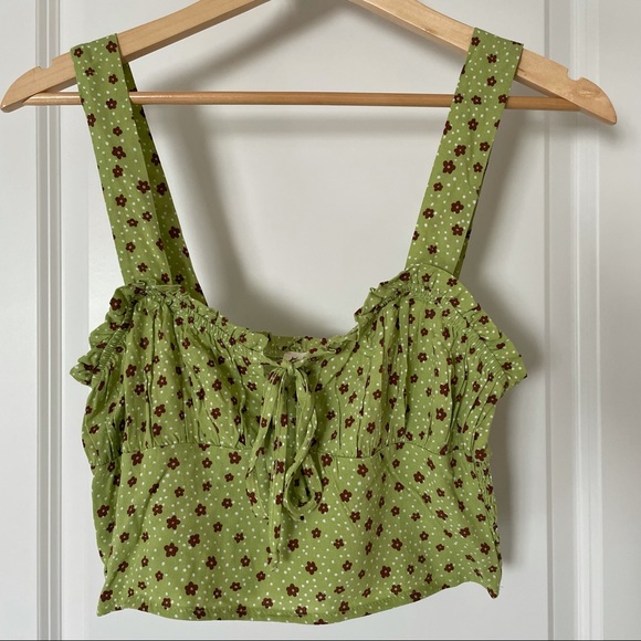 LA Hearts Floral Crop Tank Top - Picture 1 of 3